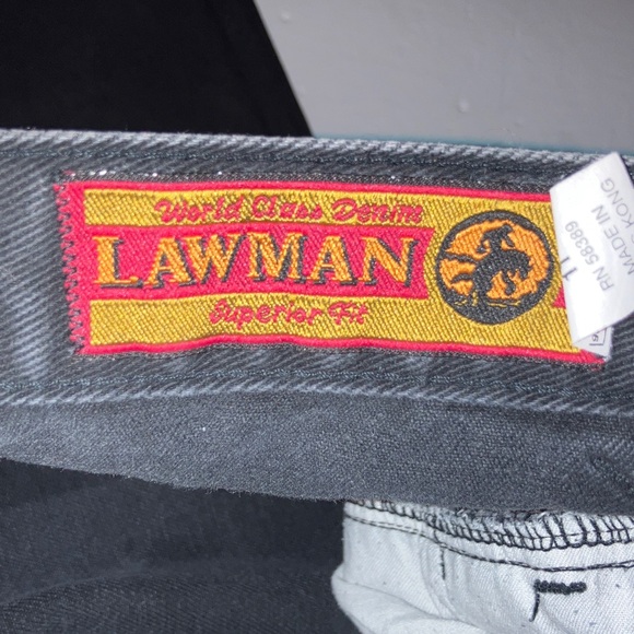 Vintage Lawman Black Jeans No Back Pockets 1990’s Country Line Dance Size 11‎ - Picture 3 of 9
